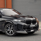 SooQoo BMW X6 G06 Facelift Front Lip In Gloss Carbon Fibre