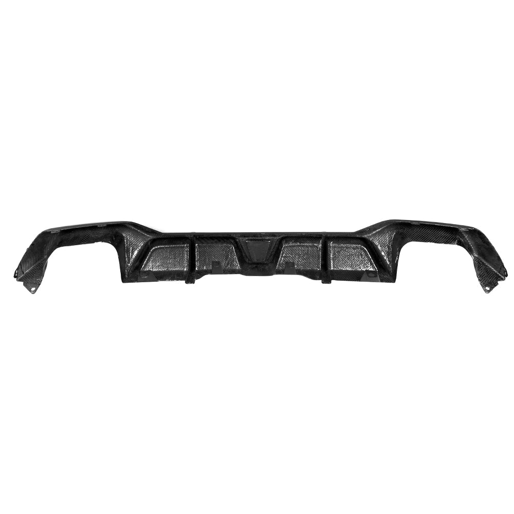 SooQoo BMW X4 G02 FaceLift Rear Diffuser In Gloss Carbon Fibre