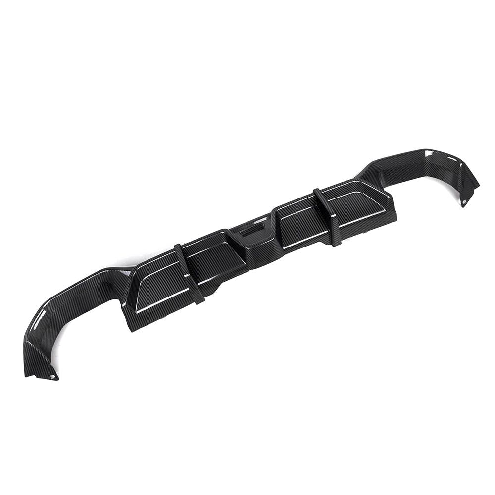SooQoo BMW X4 G02 FaceLift Rear Diffuser In Gloss Carbon Fibre