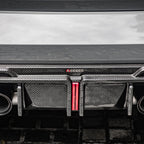 SooQoo BMW G80 & G81 M3 Rear Diffuser + Rear Splitters In Gloss Carbon Fibre
