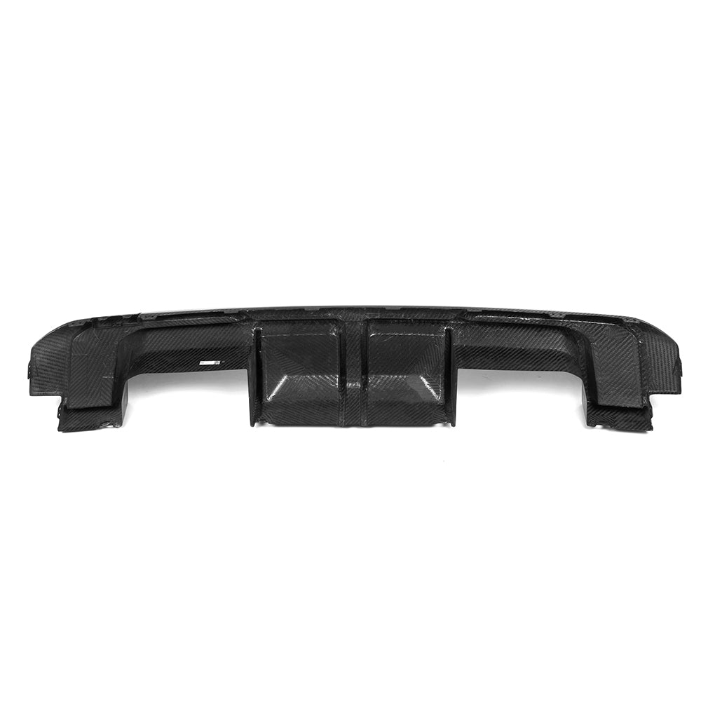 SooQoo BMW G80 & G81 M3 Rear Diffuser + Rear Splitters In Gloss Carbon Fibre