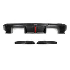 SooQoo BMW G82 & G83 M4 Rear Diffuser + Brake Light + Rear Splitters In Gloss Carbon Fibre