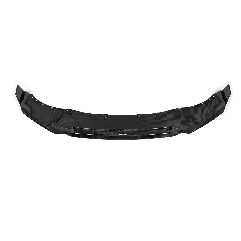 SooQoo BMW G05 X5 LCI Front Splitter In Gloss Carbon Fibre