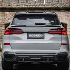 SooQoo BMW G05 X5 Rear Trunk Spoiler In Gloss Carbon Fibre