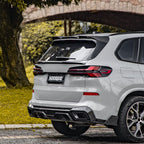 SooQoo BMW G05 X5 Rear Trunk Spoiler In Gloss Carbon Fibre