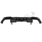 SooQoo BMW X4 G02 LCI Rear Diffuser W/Brake Light In Gloss Carbon Fibre