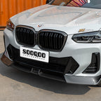 SooQoo V2 BMW X3 G01 X4 G02 LCI Front Lip In Gloss Carbon Fibre