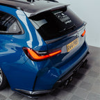 SooQoo BMW G81 M3 Touring Roof Spoiler In Gloss Pre Preg Carbon Fibre (2023+)