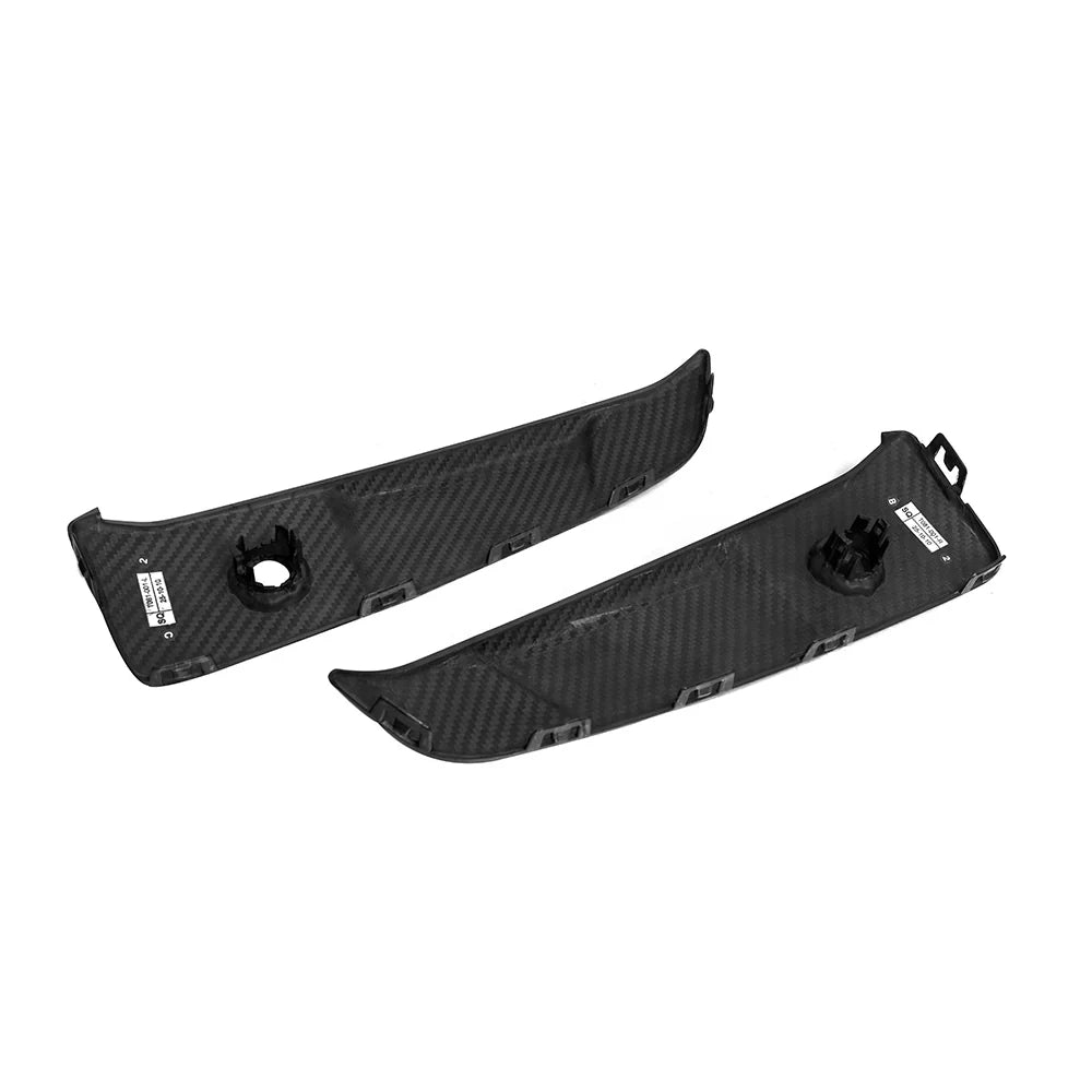 SooQoo BMW G45 X3 Rear Bumper Inserts In Gloss Carbon Fibre