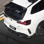 SooQoo BMW G45 X3 Rear Bumper Inserts In Gloss Carbon Fibre