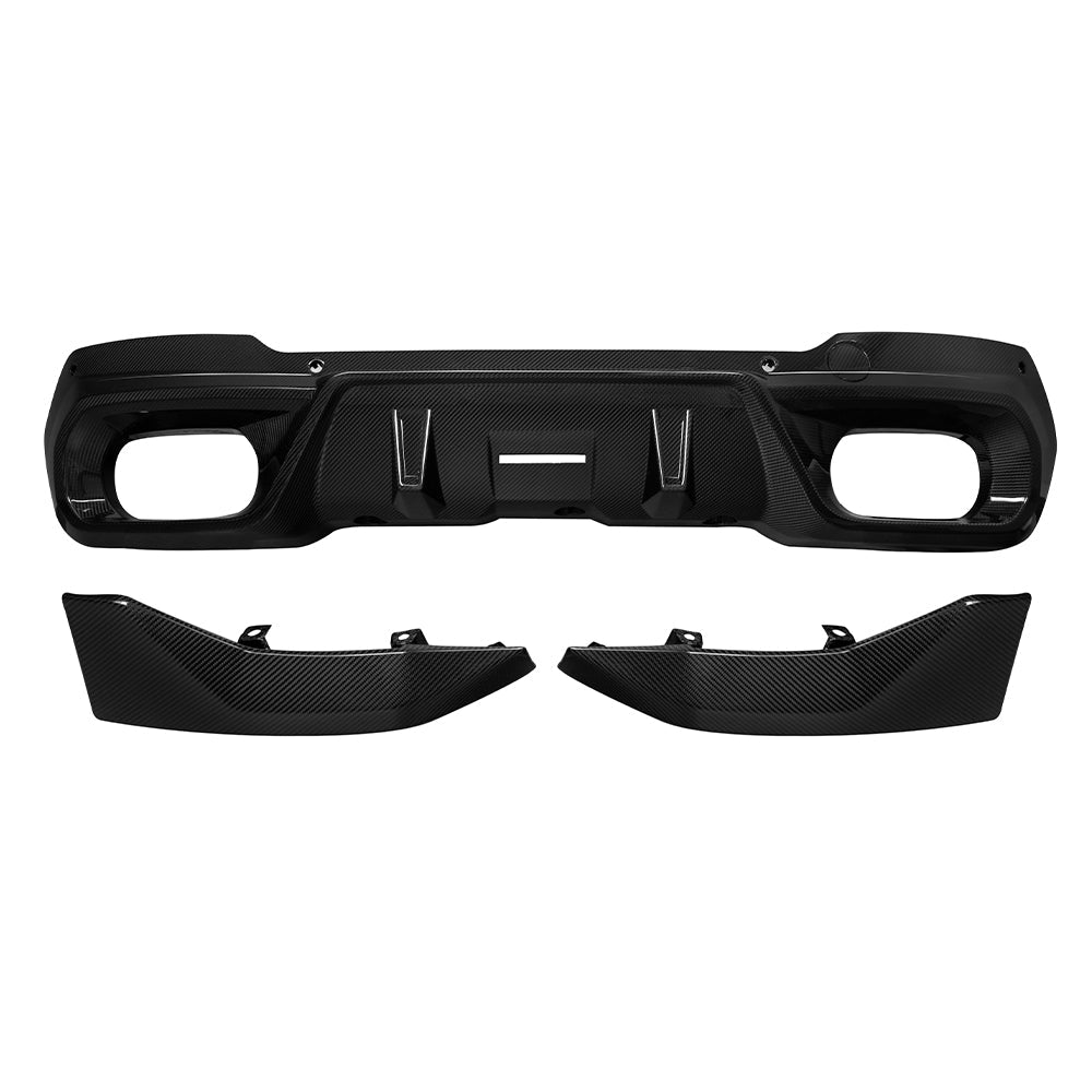 SooQoo BMW G45 X3 Rear Diffuser In Gloss Carbon Fibre