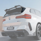 SooQoo BMW G45 X3 Rear Window Fins In Gloss Carbon Fibre