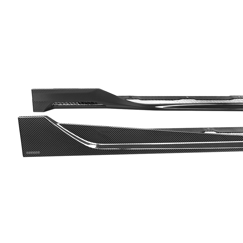 SooQoo BMW G45 X3 Side Skirts In Gloss Carbon Fibre