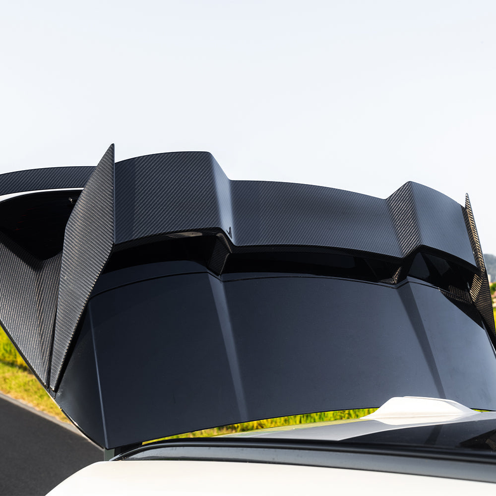 SooQoo BMW G45 X3 Roof Spoiler In Gloss Carbon Fibre