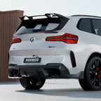 SooQoo BMW G45 X3 Mid Rear Spoiler In Gloss Carbon Fibre
