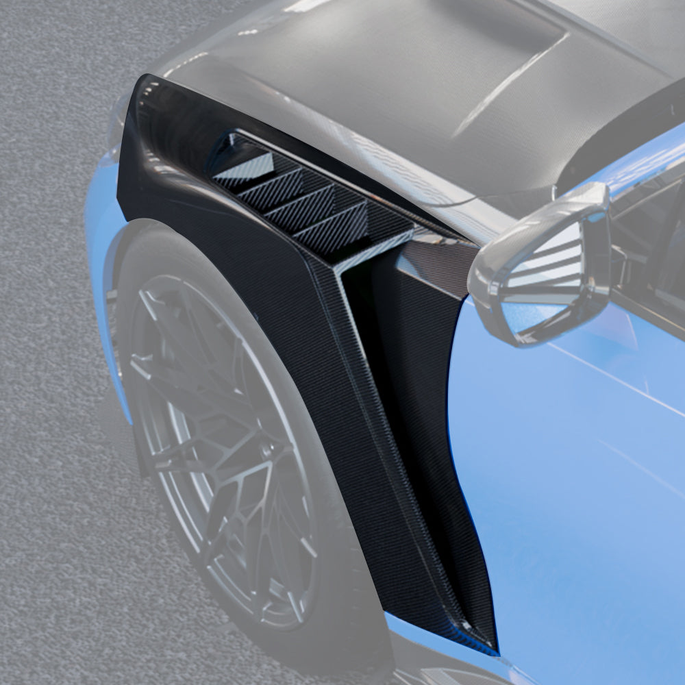 SooQoo BMW M3 G80 Side Fenders In Gloss Carbon Fibre