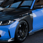 SooQoo BMW M3 G80 Side Fenders In Gloss Carbon Fibre