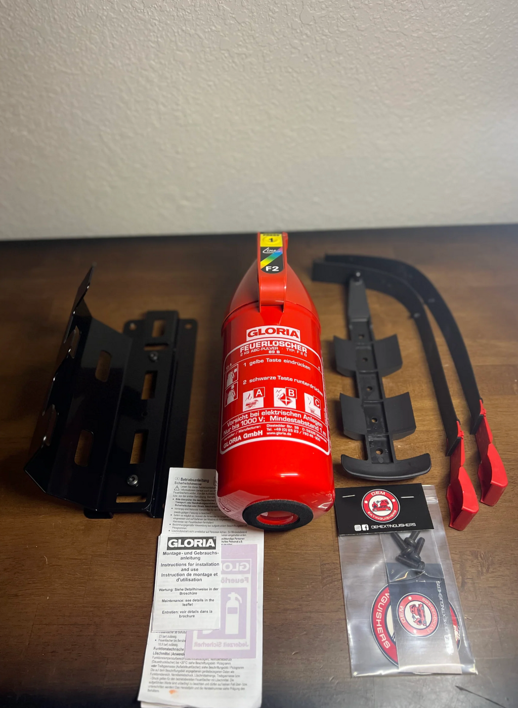 OEM BMW M4 GTS FIRE EXTINGUISHER KIT