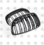 E82/E88 1 Series Double Slot Kidney Grille Carbon Fibre