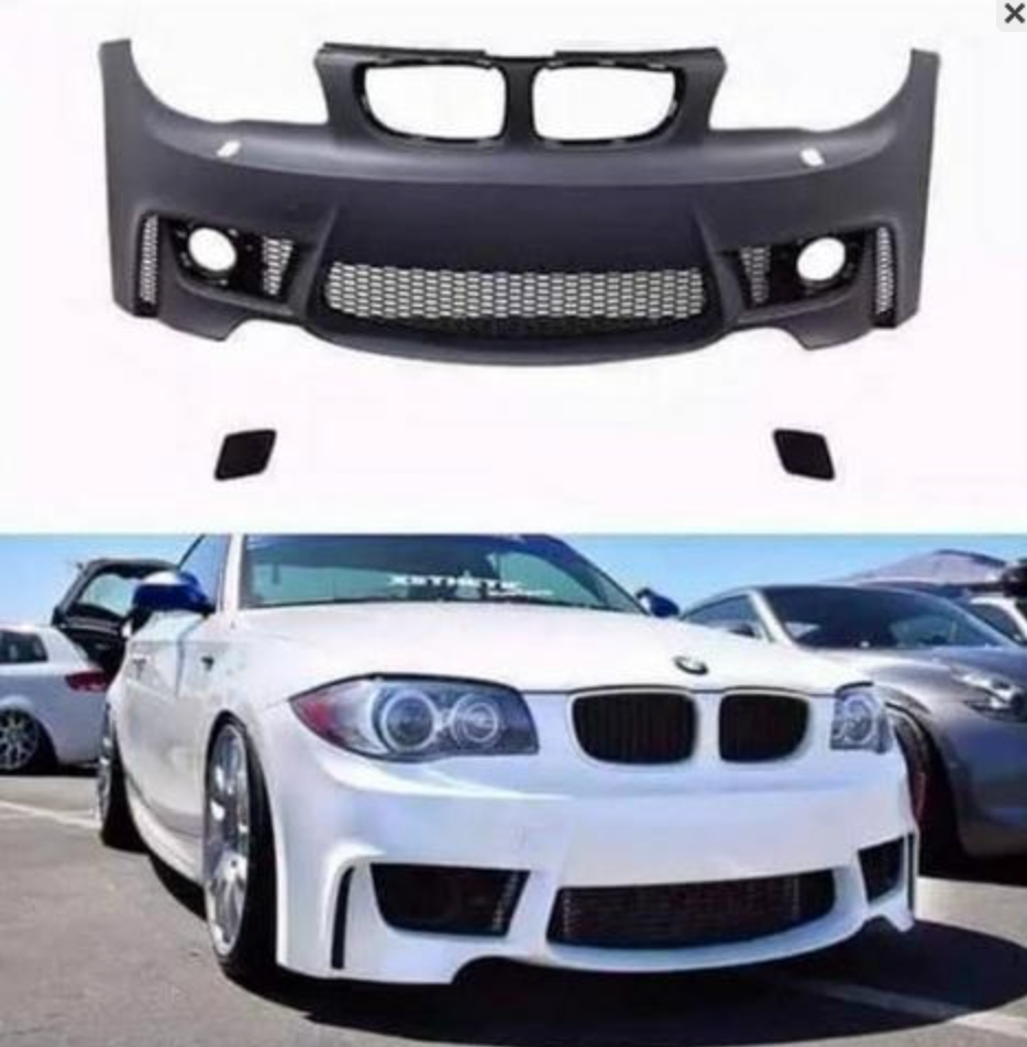 E82/E88 1 Series 1M Style Front Bumper w/Fog Lights