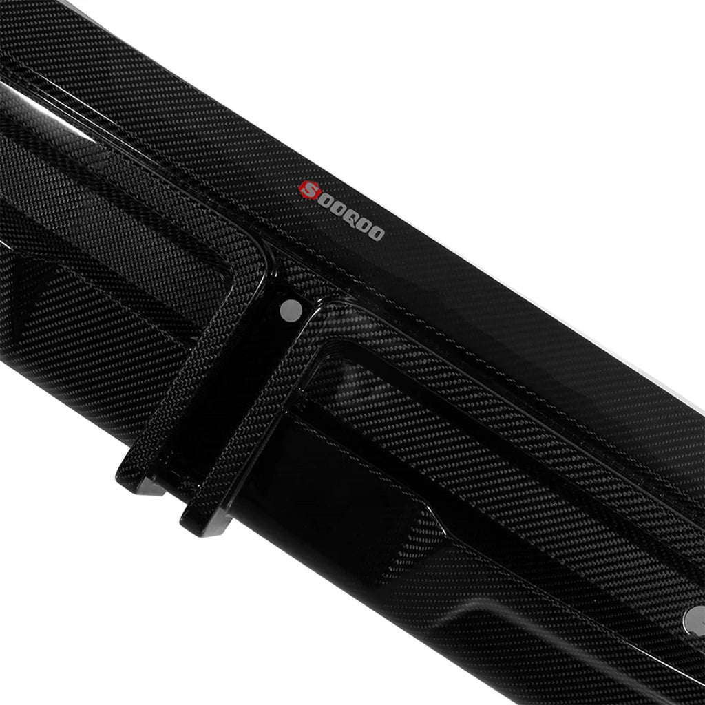SooQoo BMW F95 X5M LCI Rear Diffuser In Gloss Carbon Fibre