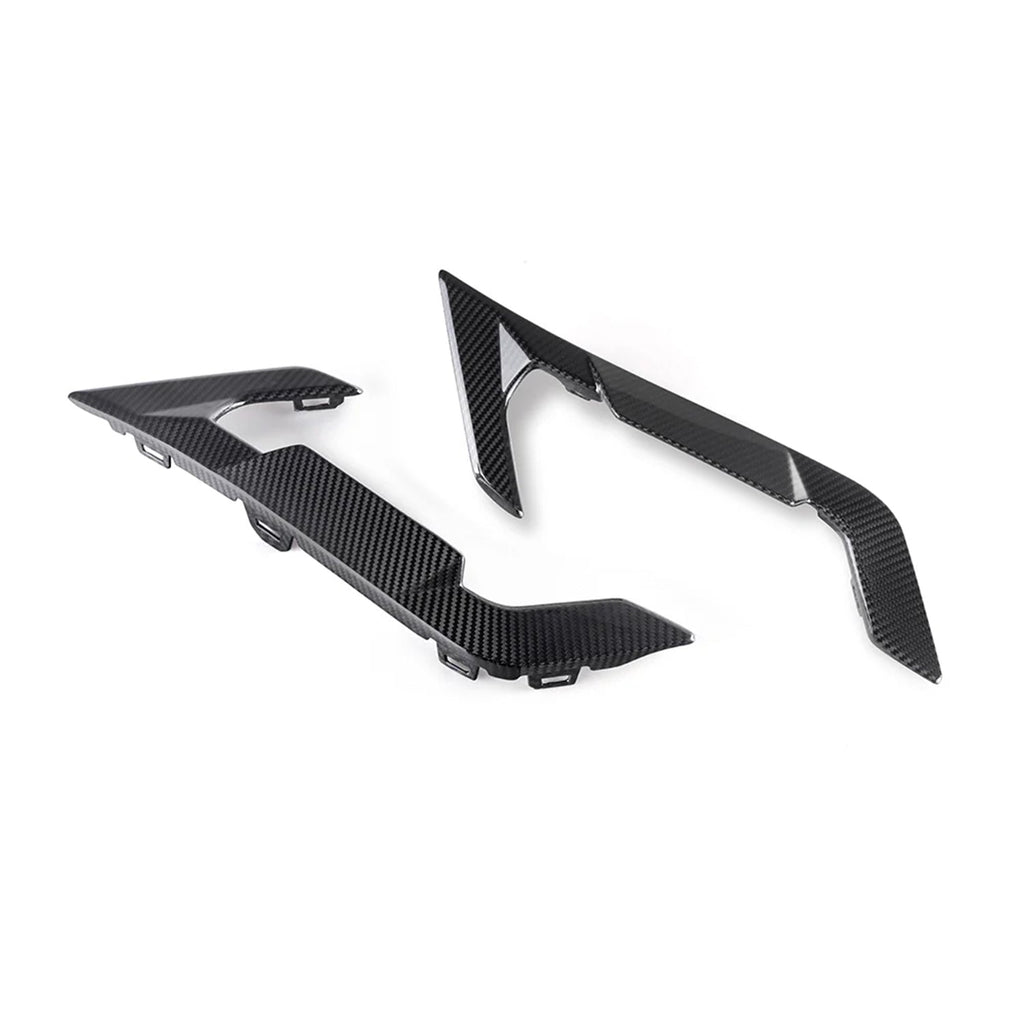 SooQoo BMW F96 X6M LCI Side Fender Trims In Gloss Carbon Fibre