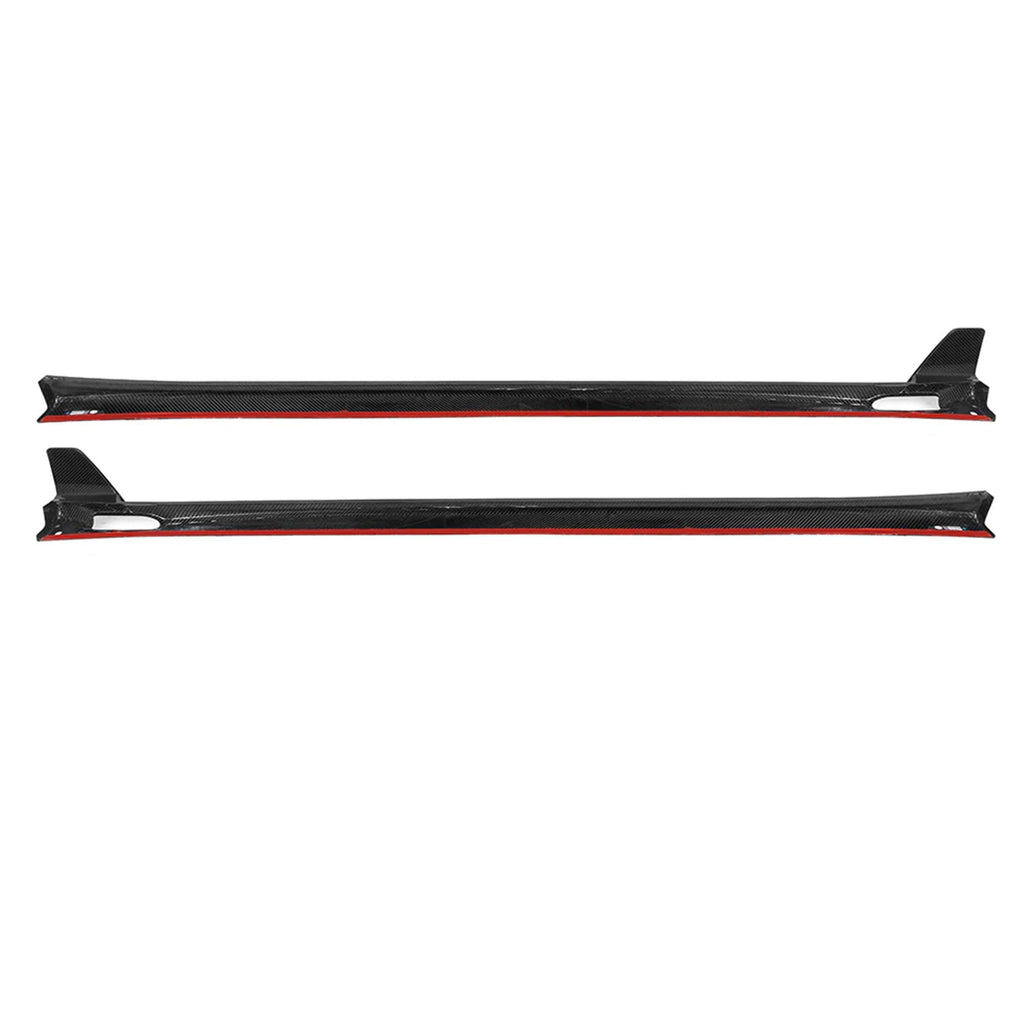 SooQoo BMW F97 X3M & F98 X4M SQ-B Side Skirts In Gloss Pre Preg Carbon Fibre