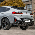 SooQoo BMW F98 X4M Aggressive Roof Spoiler In Gloss Pre Preg Carbon Fibre