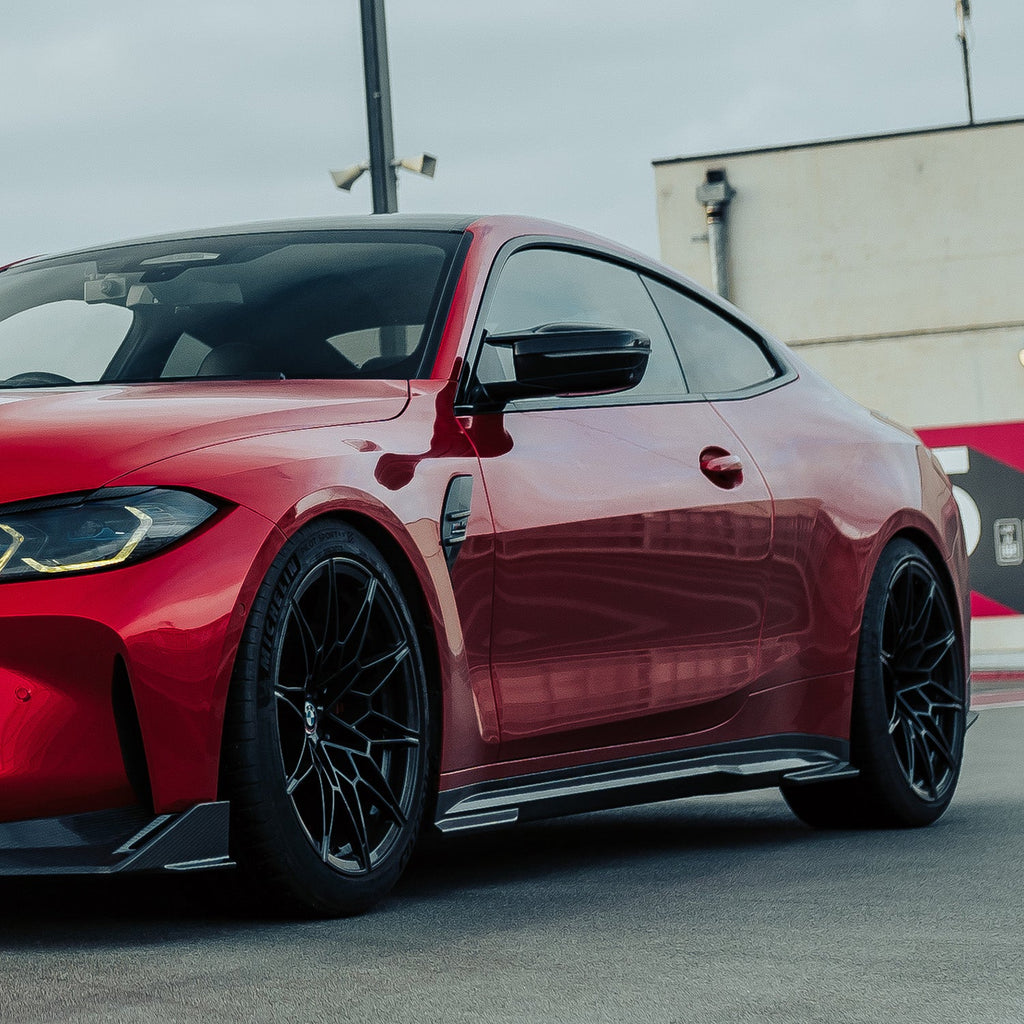 SooQoo BMW G82 G83 M4 Side Skirts In Gloss Carbon Fibre