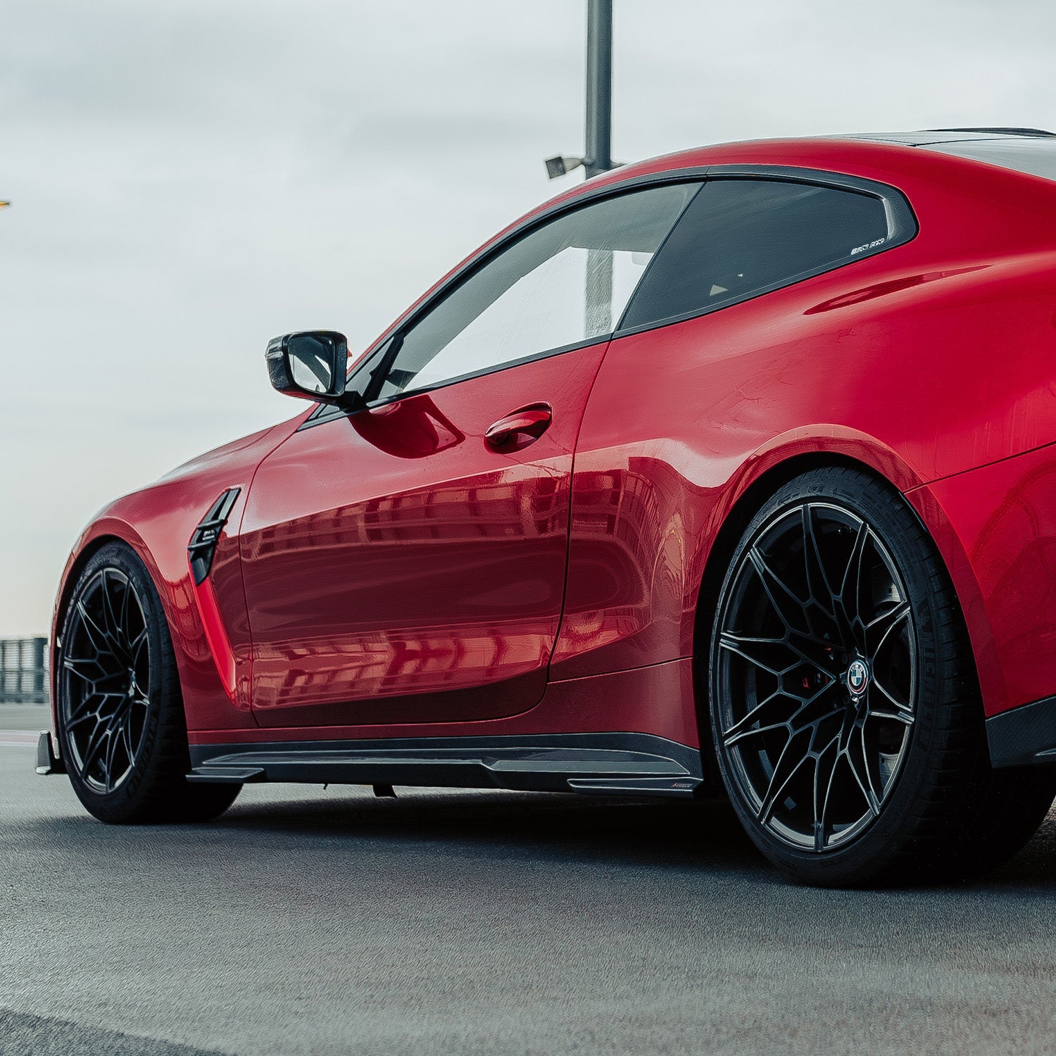SooQoo BMW G82 G83 M4 Side Skirts In Gloss Carbon Fibre