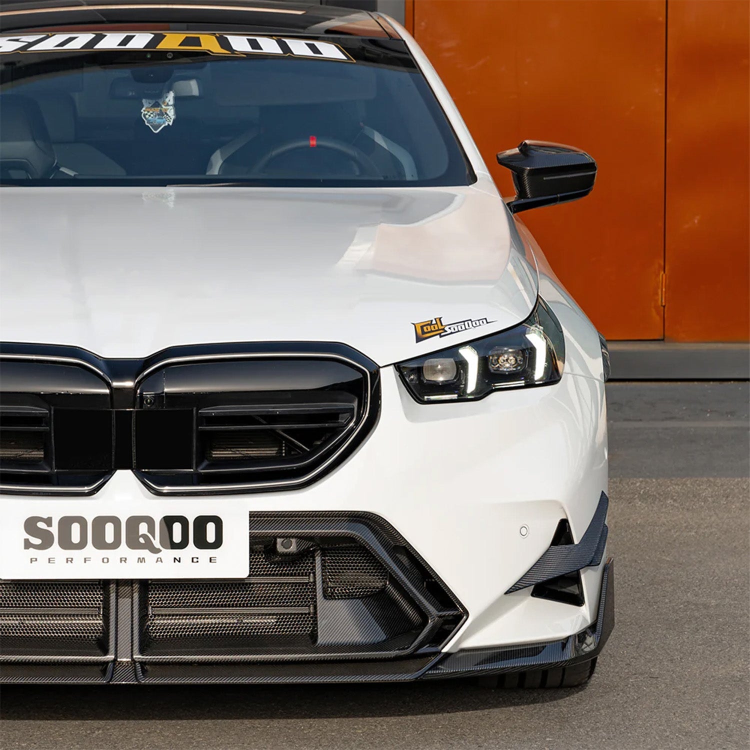 SooQoo BMW G90 & G99 M5 SQ-B Front Splitter In Gloss Carbon Fibre