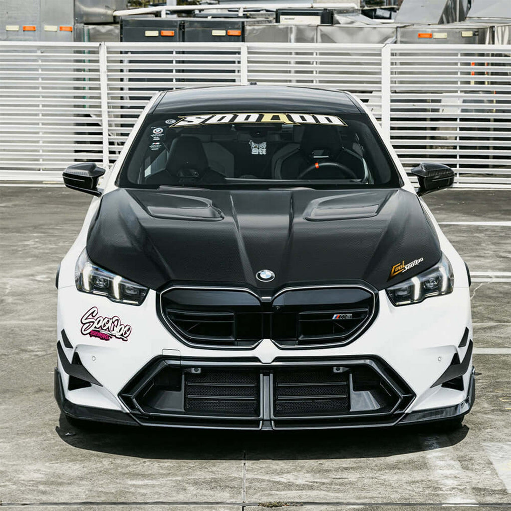 SooQoo BMW G90 & G99 M5 Vented Hood In Pre Preg Carbon Fibre