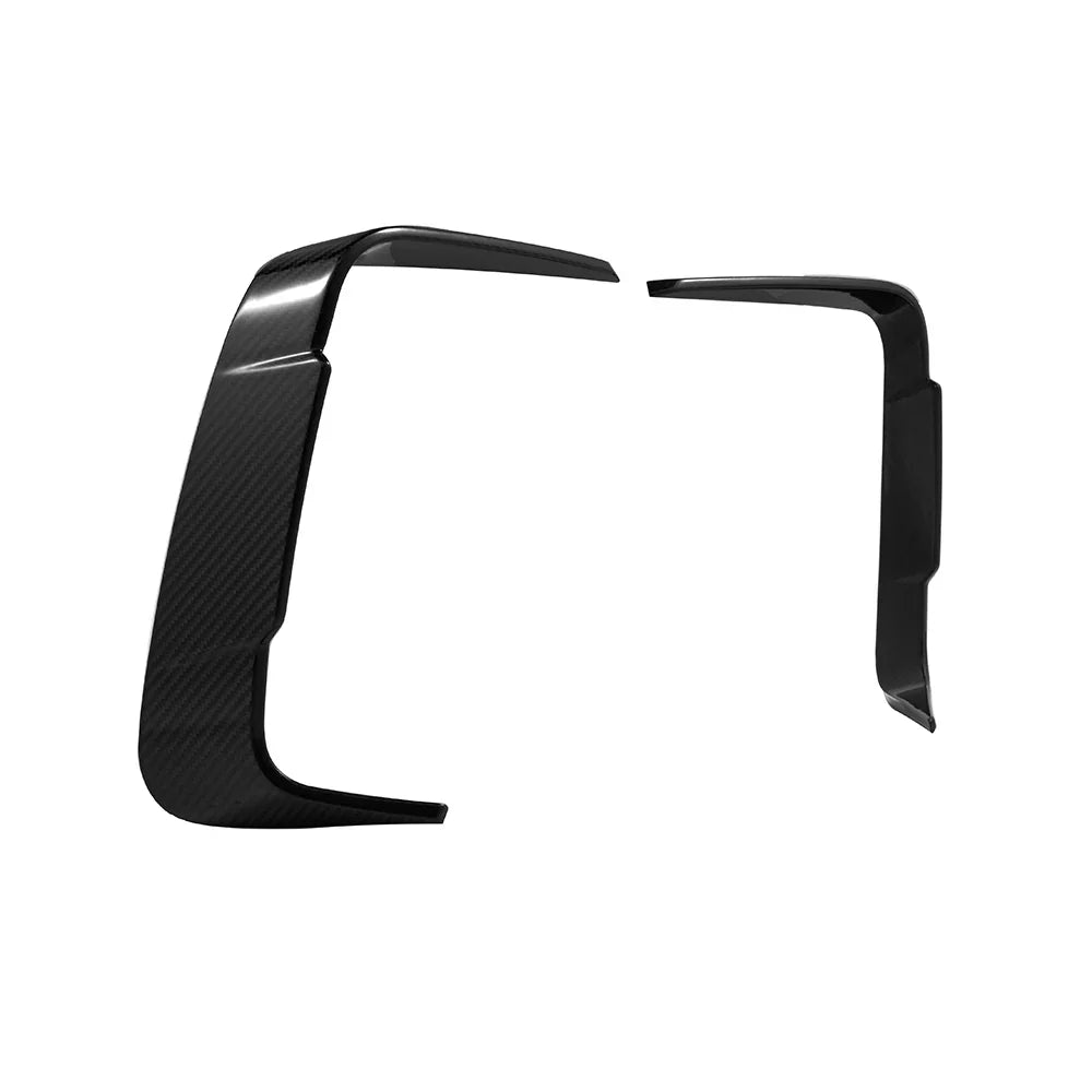 SooQoo BMW F93 M8 Gran Coupe Rear Bumper Inserts In Gloss Carbon Fibre