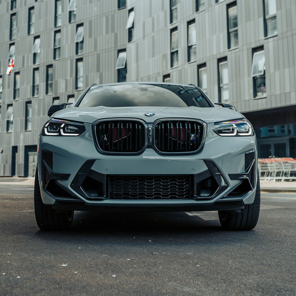 SooQoo BMW X3M F97 & X4M F98 LCI Front Ducts In Gloss Pre Preg Carbon Fibre (Facelift 2022+)