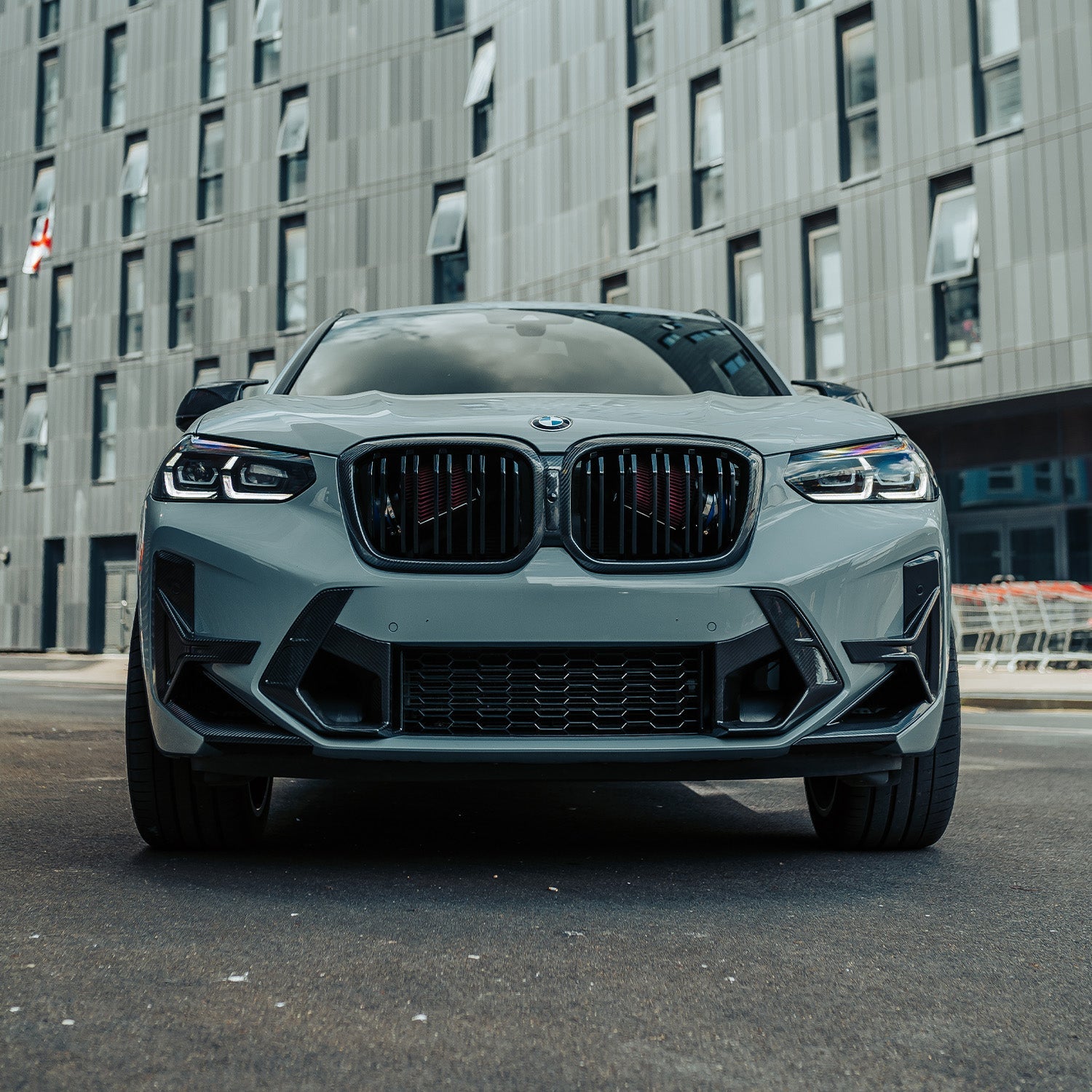 SooQoo BMW X3M F97 & X4M F98 LCI Front Ducts In Gloss Pre Preg Carbon Fibre (Facelift 2022+)