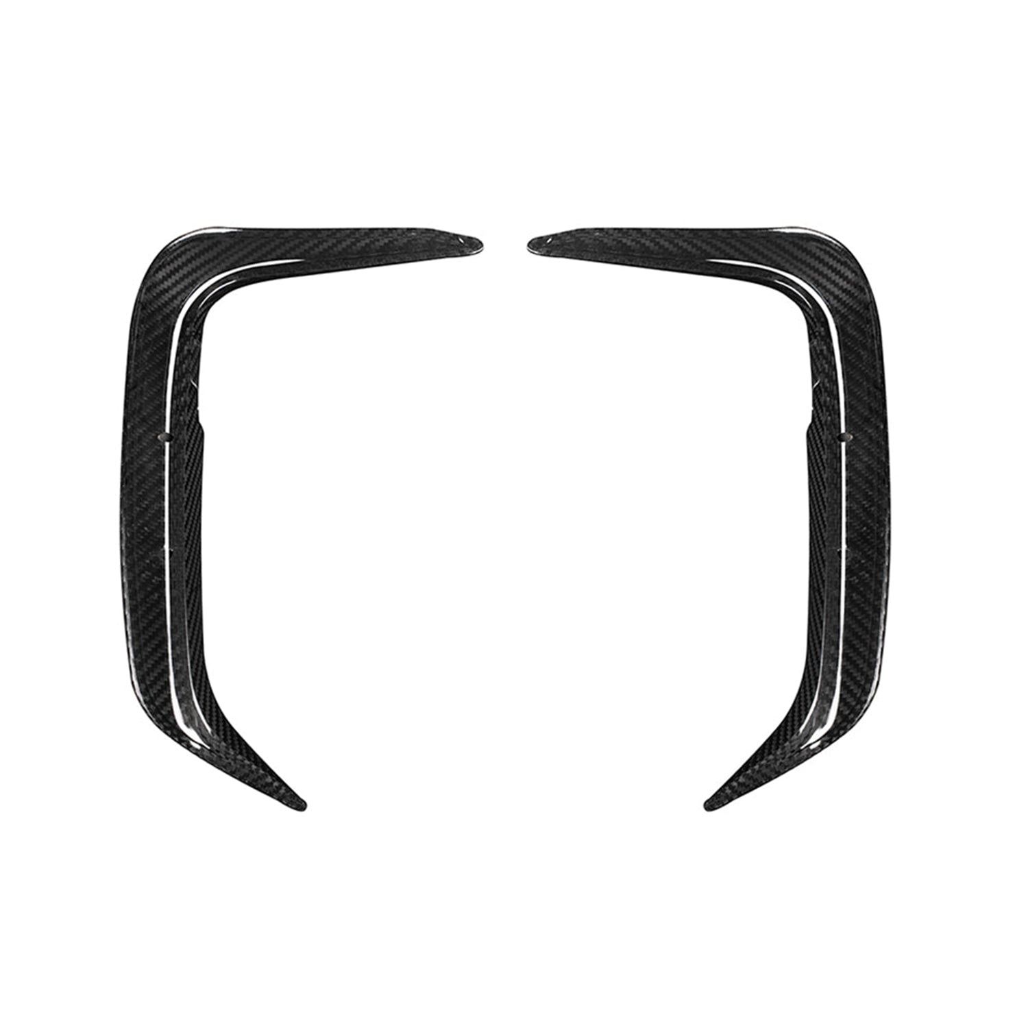 SooQoo BMW F97 X3M LCI SQ Rear Canards In Gloss Pre Preg Carbon Fibre (Facelift 2022+)