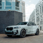 SooQoo BMW X3M F97 & X4M F98 LCI Front Canards In Gloss Pre Preg Carbon Fibre (Facelift 2022+)