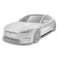 ADRO Tesla Model S Carbon Fiber Side Skirts