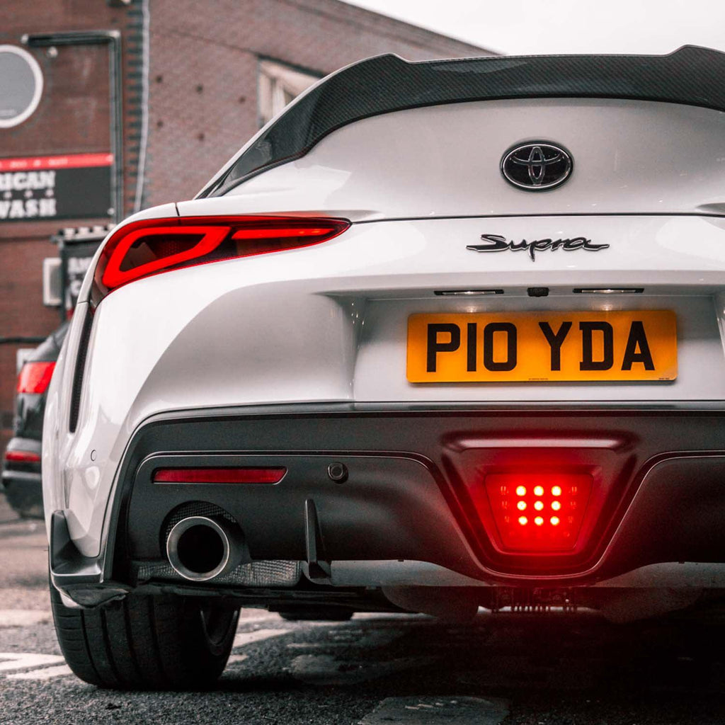 MHC+ Toyota A90 Supra Pre Preg Carbon Fibre V Style Rear Spoiler