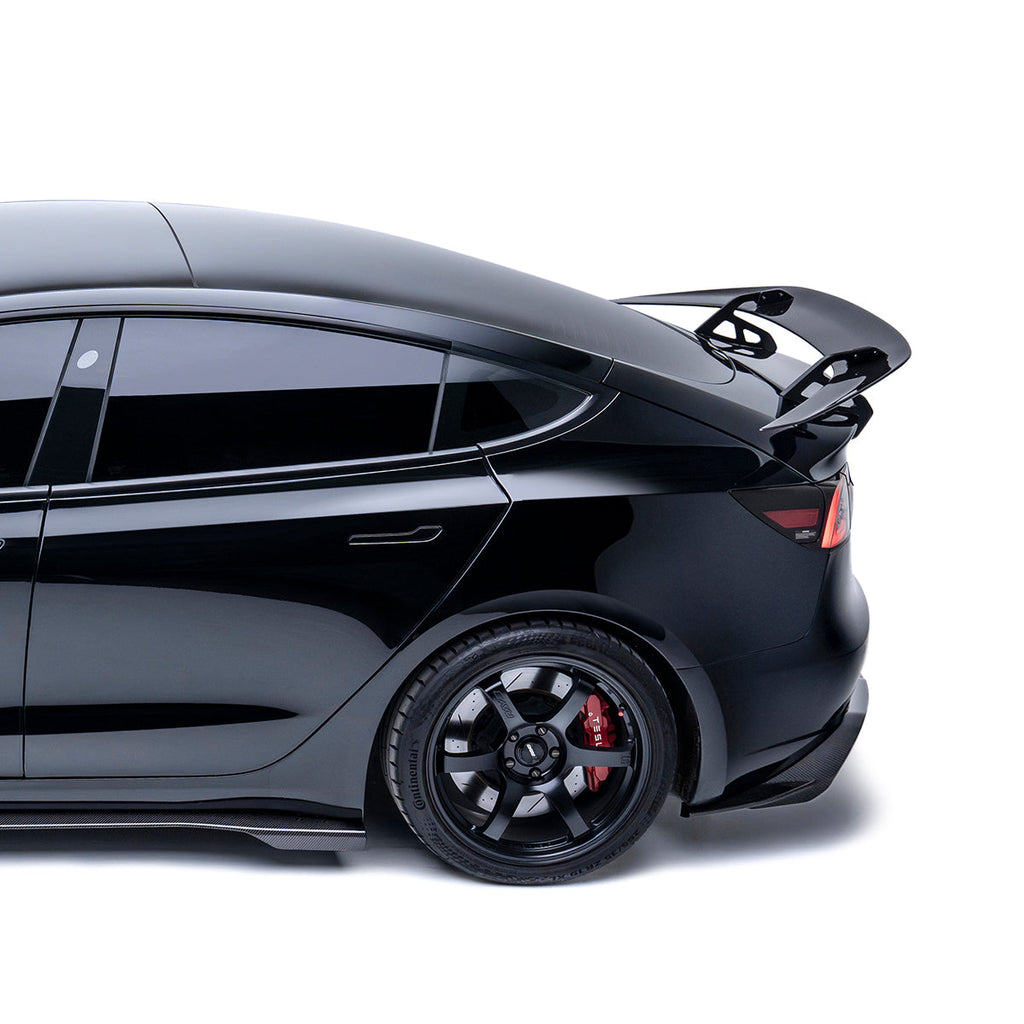 ADRO Tesla Model 3 Carbon Fiber AT-S Swan Neck Wing