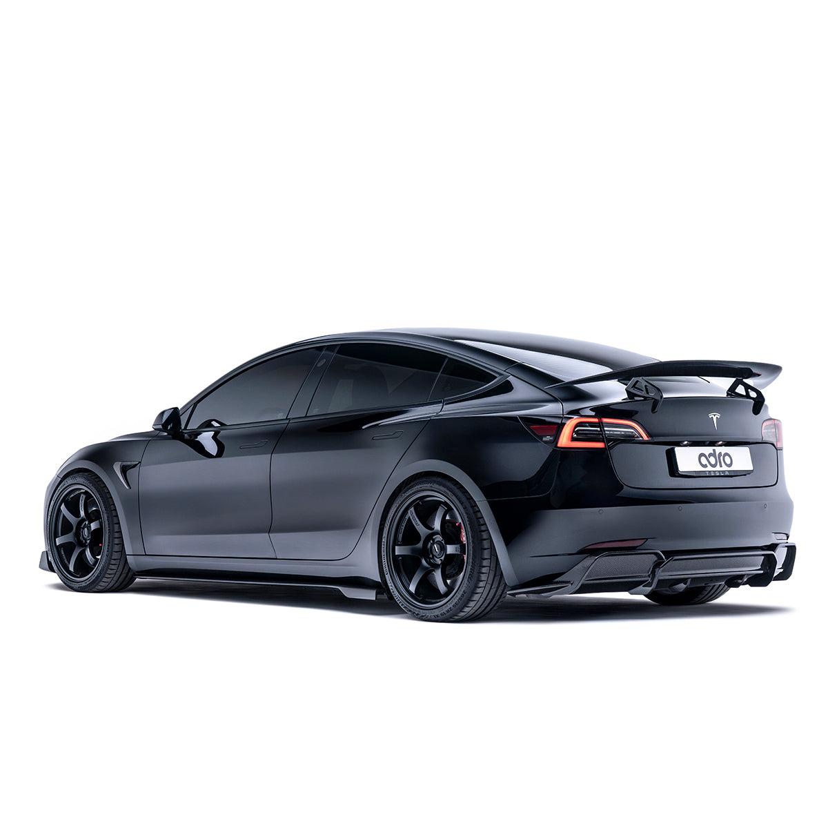 ADRO Tesla Model 3 Carbon Fiber Rear Diffuser V2 (2017-2023)