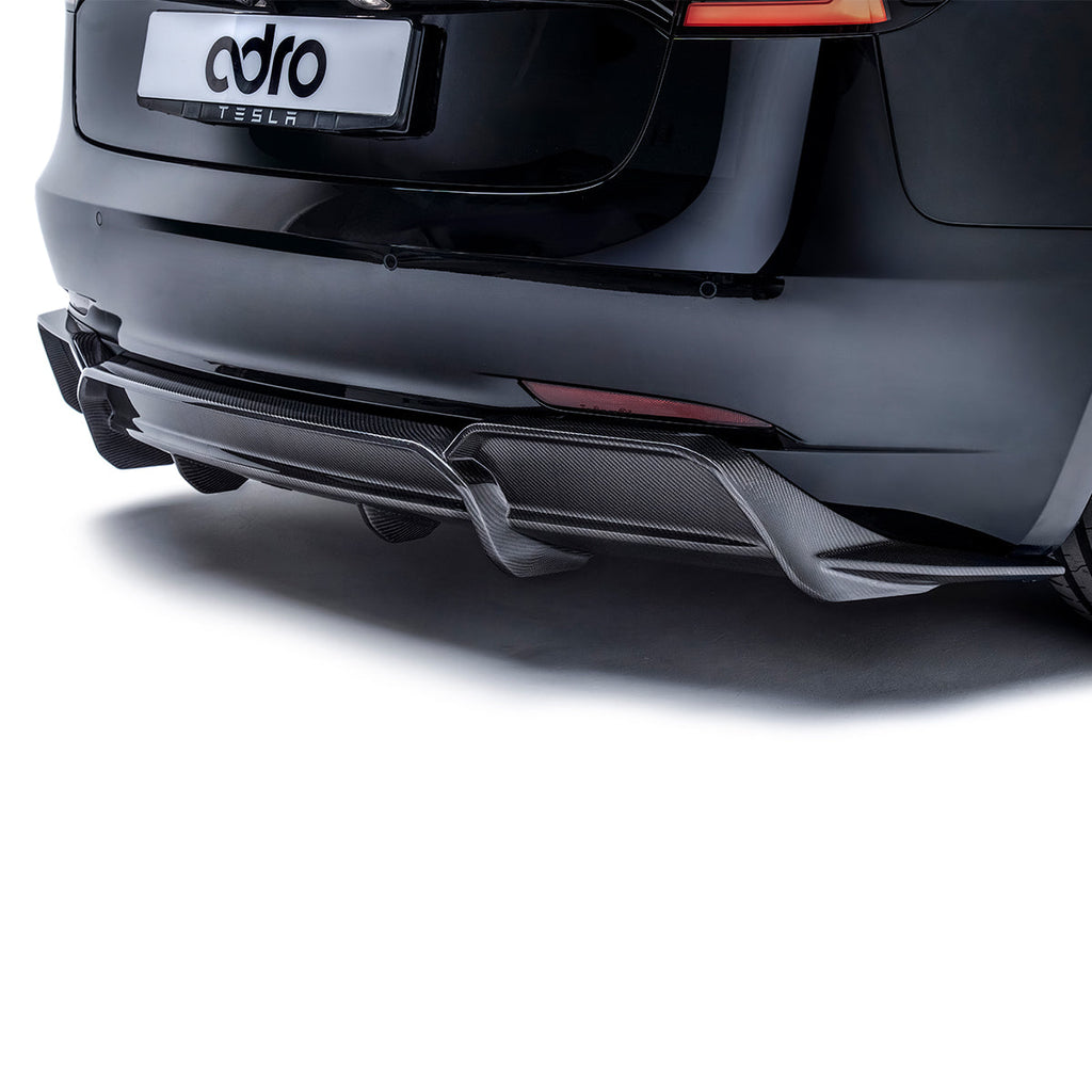 ADRO Tesla Model 3 Carbon Fiber Rear Diffuser V2 (2017-2023)