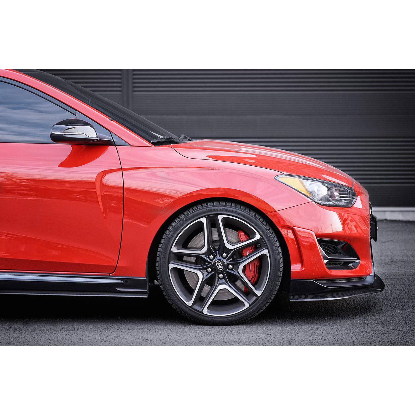 ADRO Hyundai Veloster Turbo & N Carbon Fiber Front Lip V1 (2018-2022)