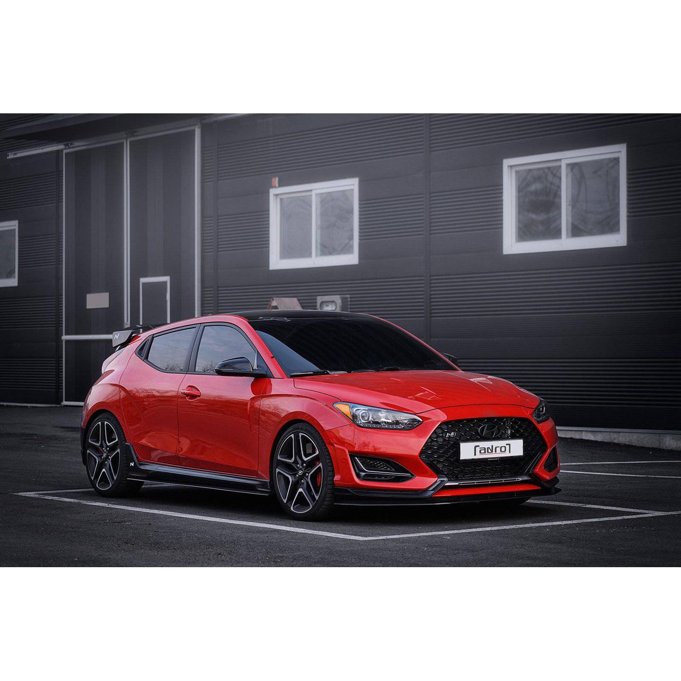 ADRO Hyundai Veloster Turbo & N Carbon Fiber Front Lip V1 (2018-2022)