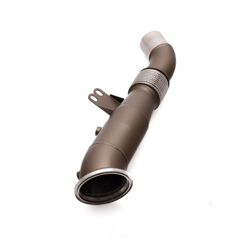 R44 BMW F Series B58 Ceramic Coated Exhaust Catless Downpipe (M140i, M240i, 340i, 440i, G30 540i & more)