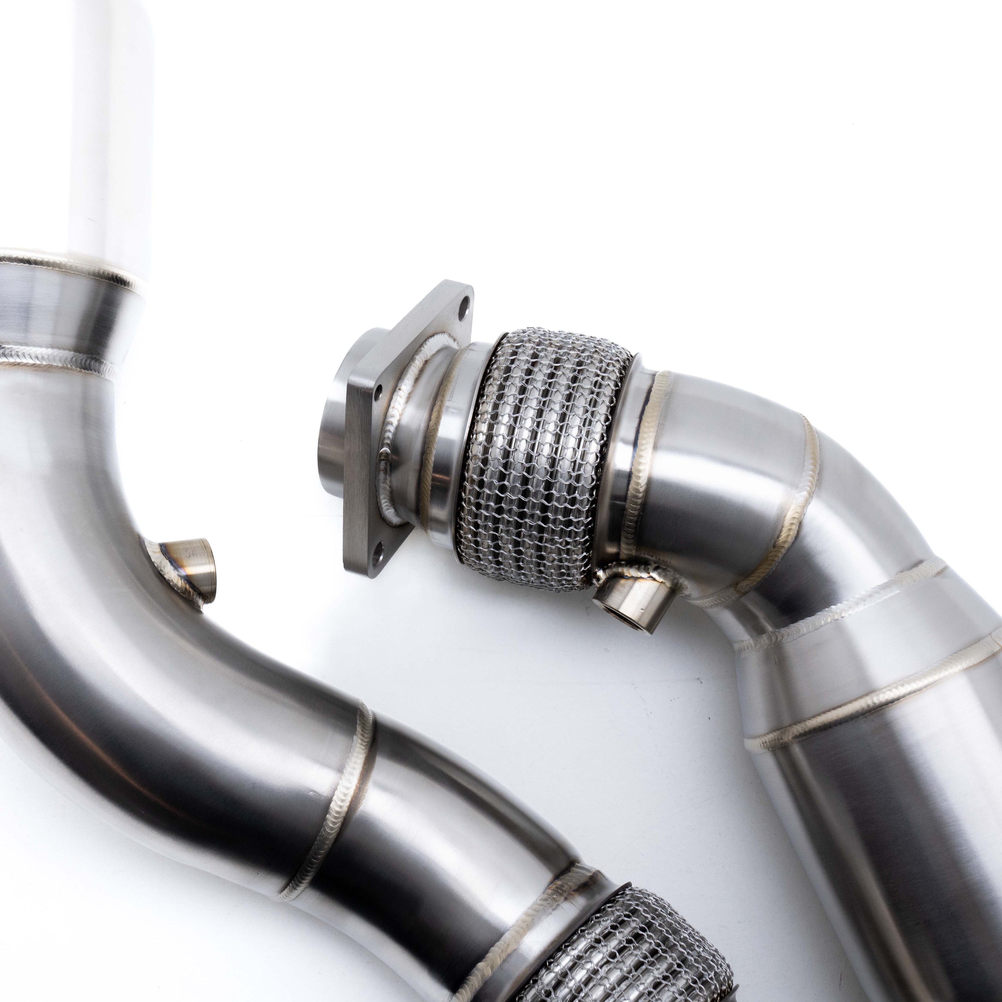 R44 BMW F80 M3, F82 M4 & F87 M2 Competition S55 Exhaust 200 Cell Sports Cat Downpipes