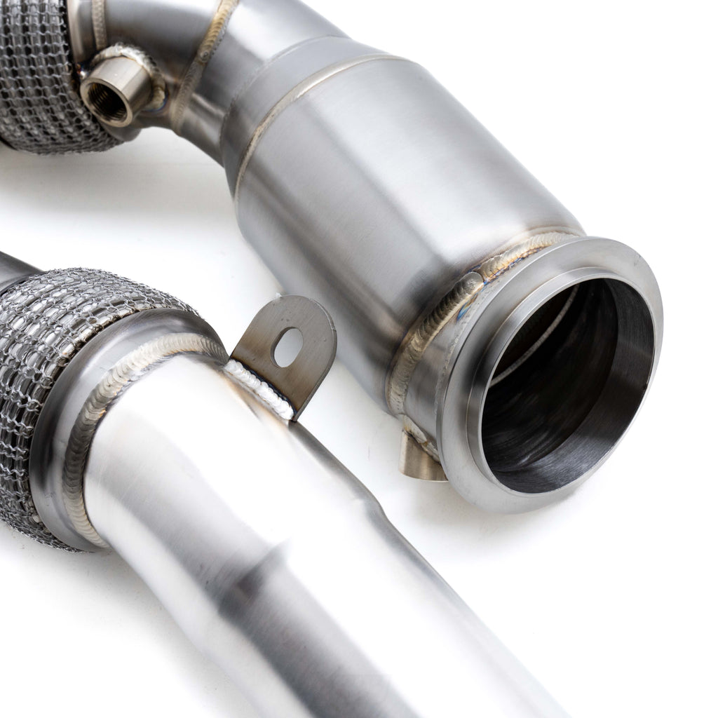 R44 BMW F80 M3, F82 M4 & F87 M2 Competition S55 Exhaust 200 Cell Sports Cat Downpipes