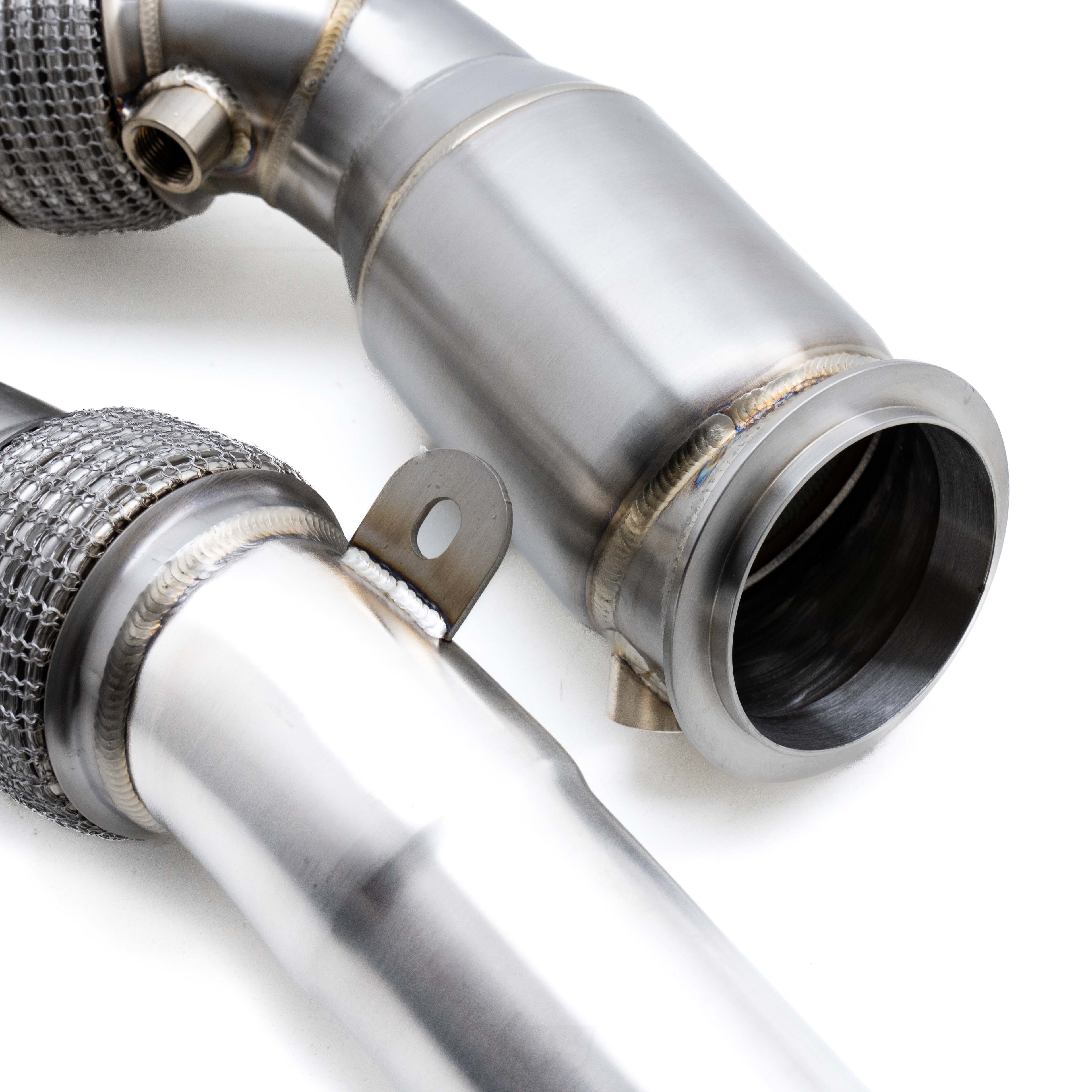 R44 BMW F80 M3, F82 M4 & F87 M2 Competition S55 Exhaust 200 Cell Sports Cat Downpipes