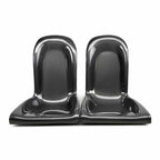 Seibon Carbon Fiber Rear Seat Panels - 2009-2022 Nissan GTR (Pair)