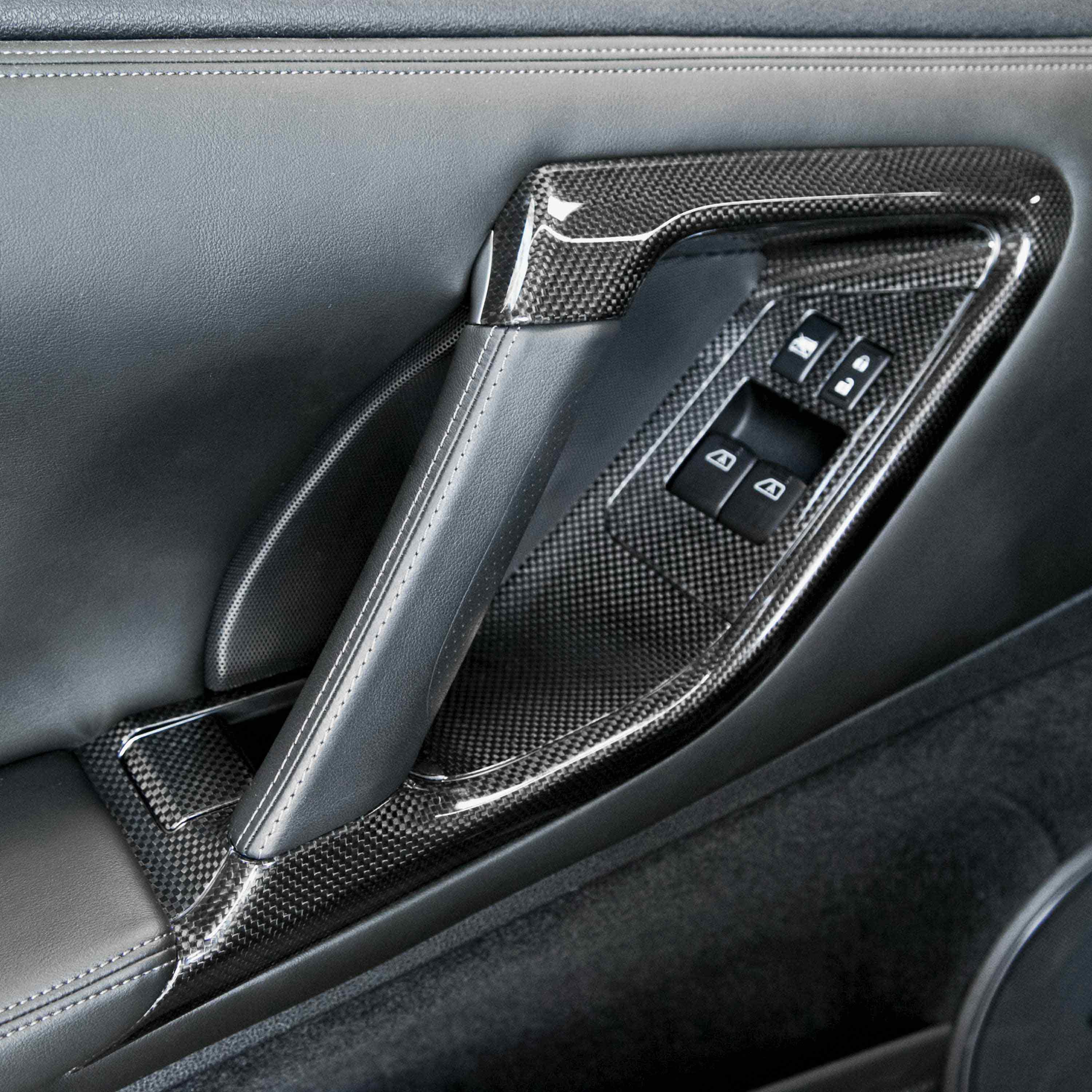 Seibon Carbon Fiber Interior Door Trim Set (12 Pcs) - 2009-2016 Nissan GTR